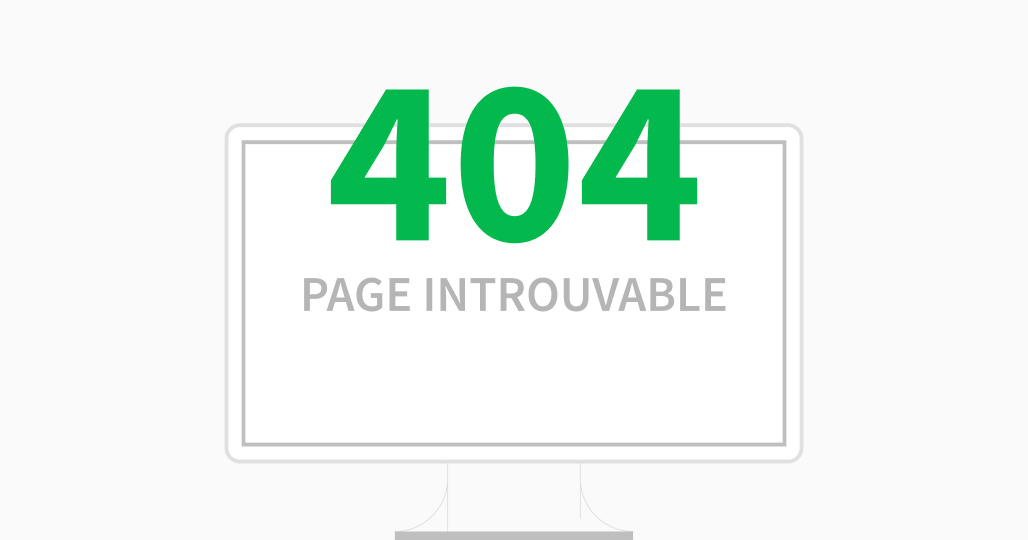 erreur 404 page introuvable